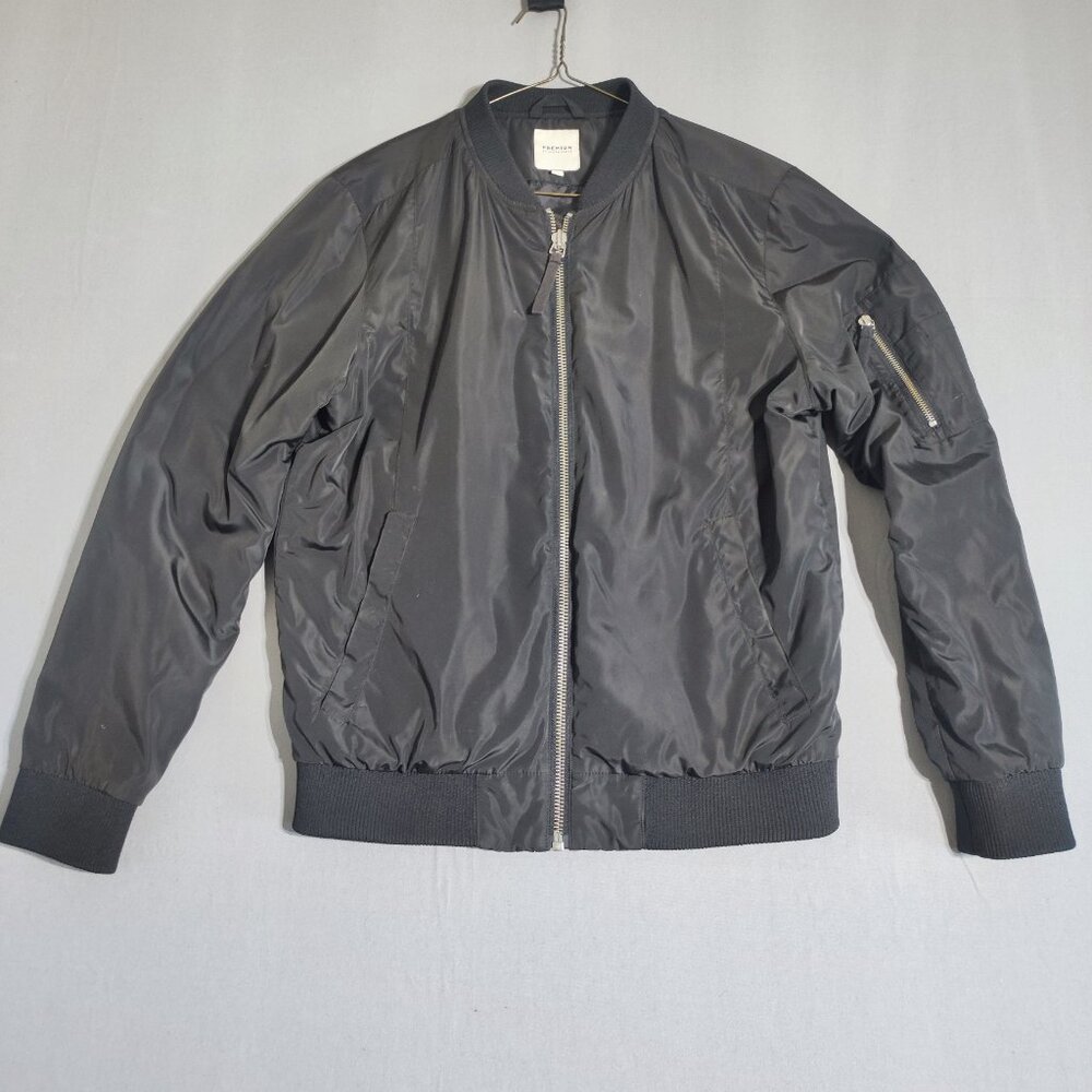 Jack & Jones Premium Bomber Jacket  men's size L black casual everyday